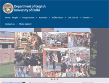 Tablet Screenshot of englishdu.ac.in
